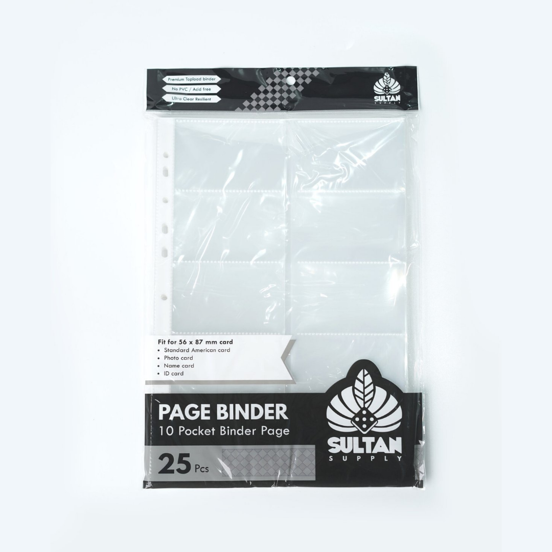 25pcs Clear Page Binder 10 Pocket