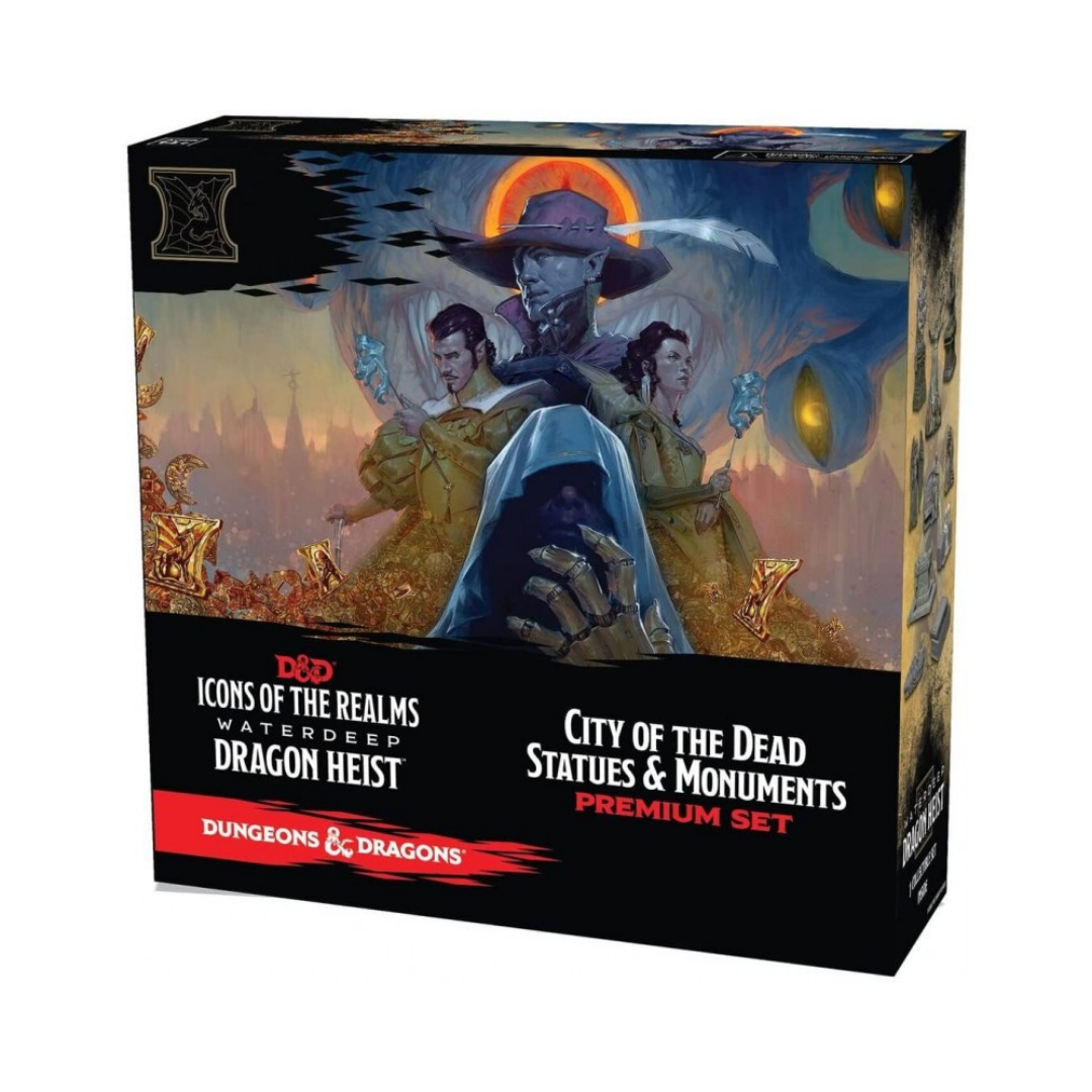 Dungeons & Dragons: Icons Of The Realms - Waterdeep Dragon Heist: City Of The Dead Statues & Monuments Premium Set