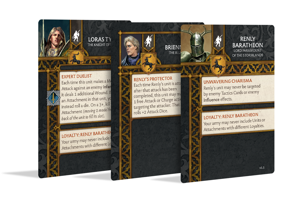 A Song Of Ice & Fire: Tabletop Miniatures Game - Baratheon Heroes 2