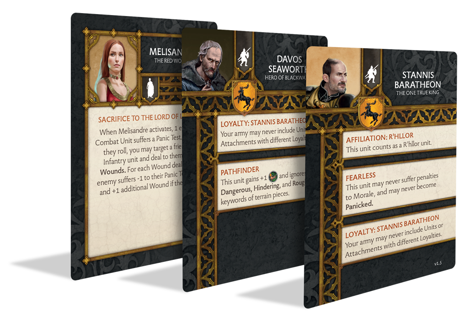 A Song Of Ice & Fire: Tabletop Miniatures Game - Baratheon Heroes 1